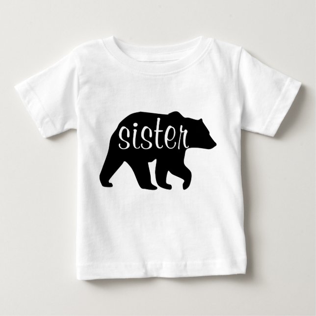 Pour Bébé T-Shirt long feutre de Soeur Ours (Devant)