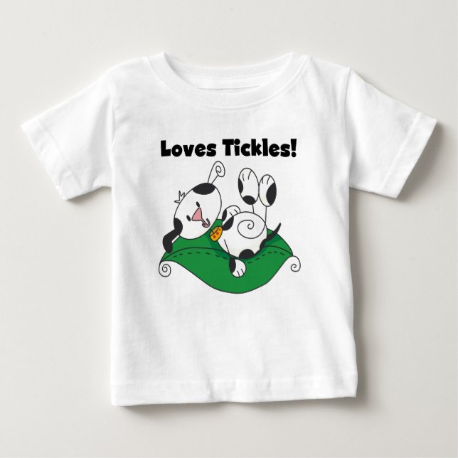 Pour Bébé T-shirt Loves Tickles (Devant)