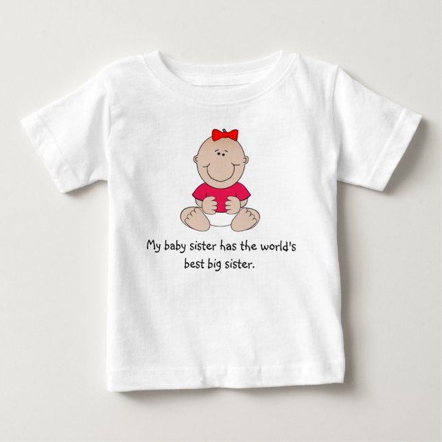 Pour Bébé T-shirt "Ma Petite Soeur" (Devant)