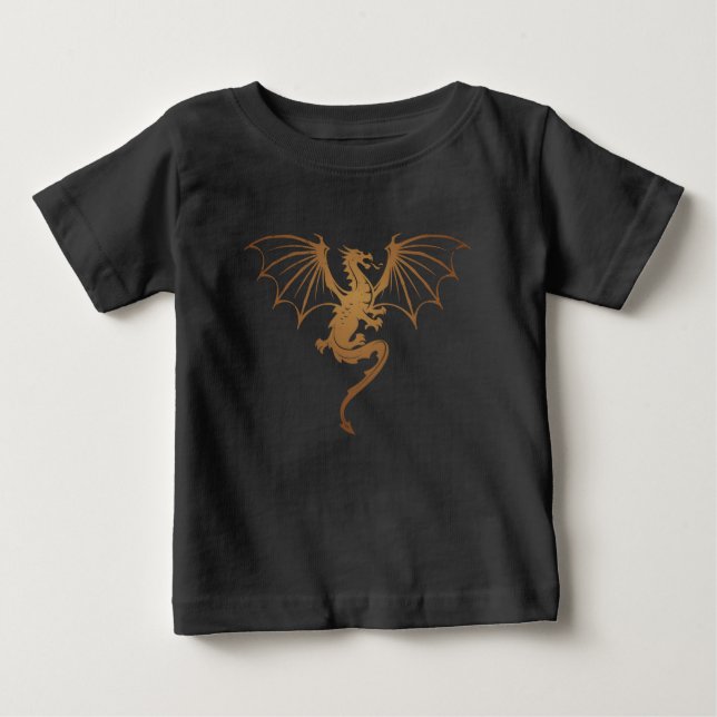 Pour Bébé T-shirt majestueux Dragon (Devant)