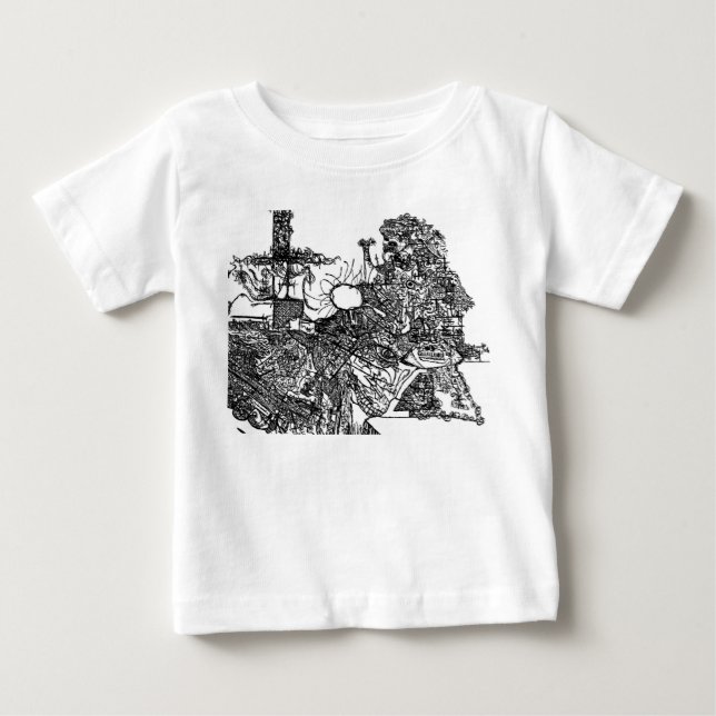 Pour Bébé T-shirt Maze neuronal (Devant)