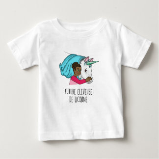 Pour Bébé T-shirt MC "Future éleveuse de Licorne"