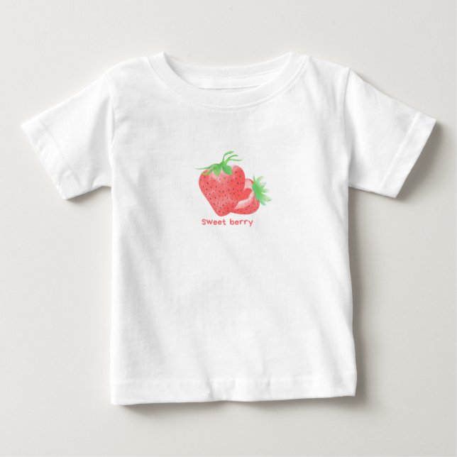 Pour Bébé T-shirt mignon avec baie sucrée (Devant)