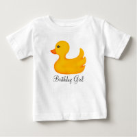 T-shirt mignon en caoutchouc d'anniversaire