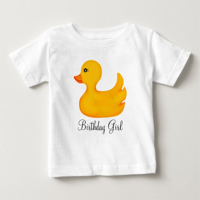 Pour Bébé T-shirt mignon en caoutchouc d'anniversaire (Devant)