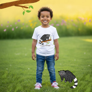Pour Bébé T-shirt Mignon Enfants Binturong