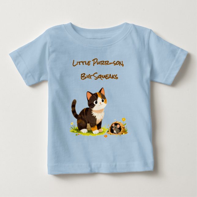 Pour Bébé T-shirt Mignon Souris Chatons (Devant)