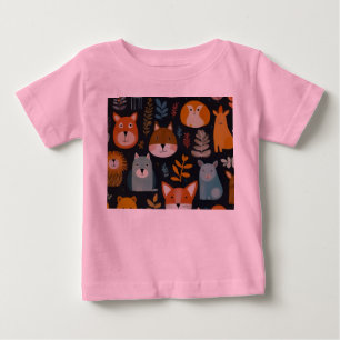 Pour Bébé T-Shirt motif de la forêt lunaire