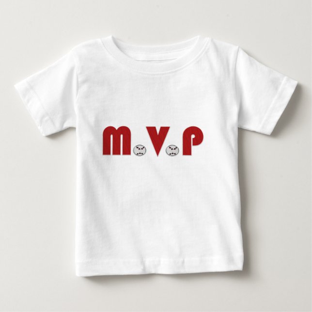Pour Bébé T-Shirt MVP de baseball (nourrissons) (Devant)