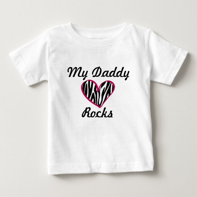 Pour Bébé T-shirt "My Daddy Rocks" (Devant)