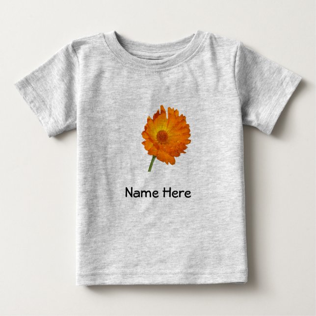 Pour Bébé T-shirt (nourrisson) - Calendula tige (Devant)