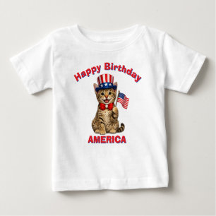 Pour Bébé T-Shirt Ocicat Kitten (1q) Enfant Patriote