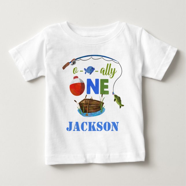 Pour Bébé T-shirt Ofish ONE Petit pêcheur (Devant)