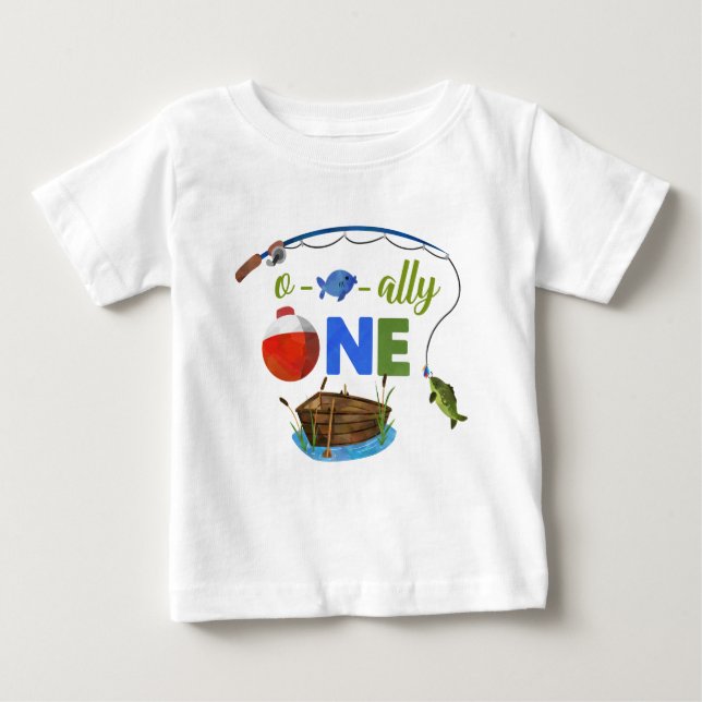 Pour Bébé T-shirt Ofish ONE Petit pêcheur (Devant)