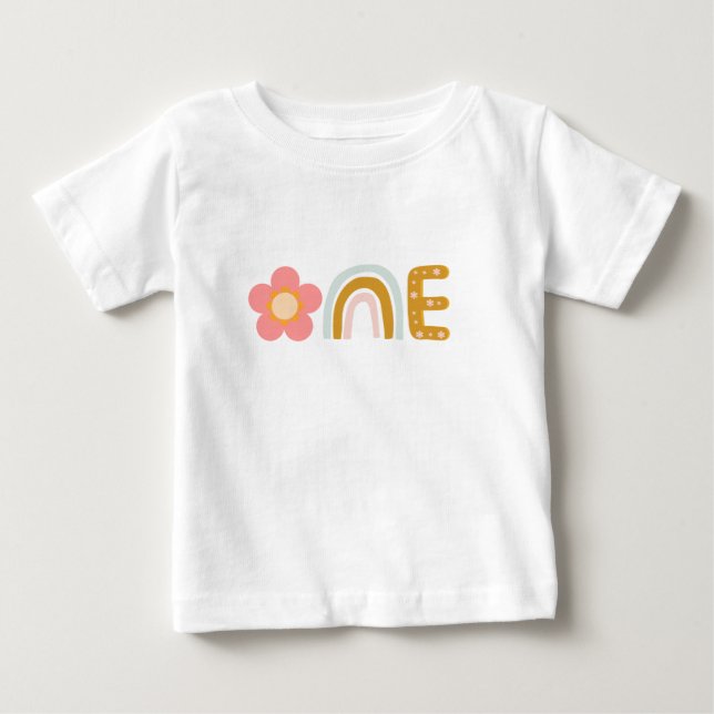 Pour Bébé T-shirt One Baby Girl One (Devant)