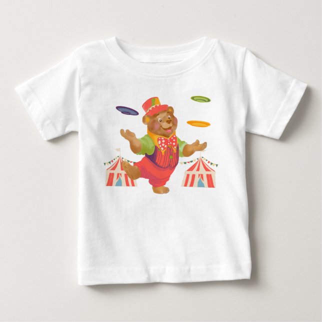 Pour Bébé T-shirt Ours de cirque (Devant)