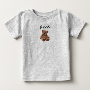 Pour Bébé T-shirt ours en peluche monogrammé