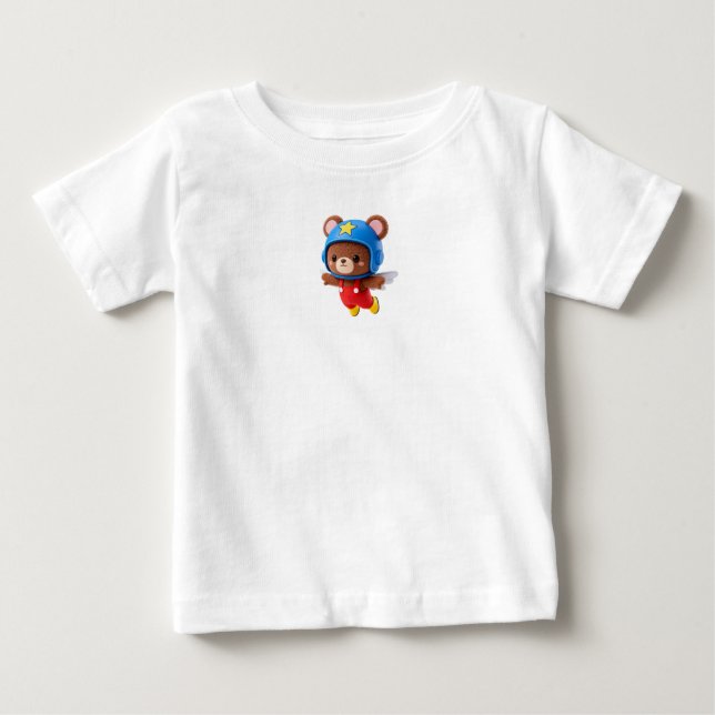 Pour Bébé T-Shirt Ours Volant (Devant)