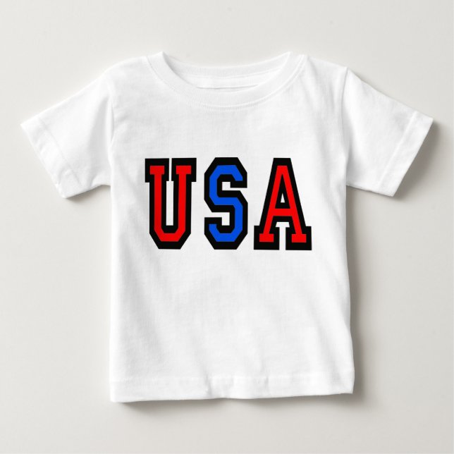Pour Bébé T-shirt Patriotique Toddler USA (Devant)