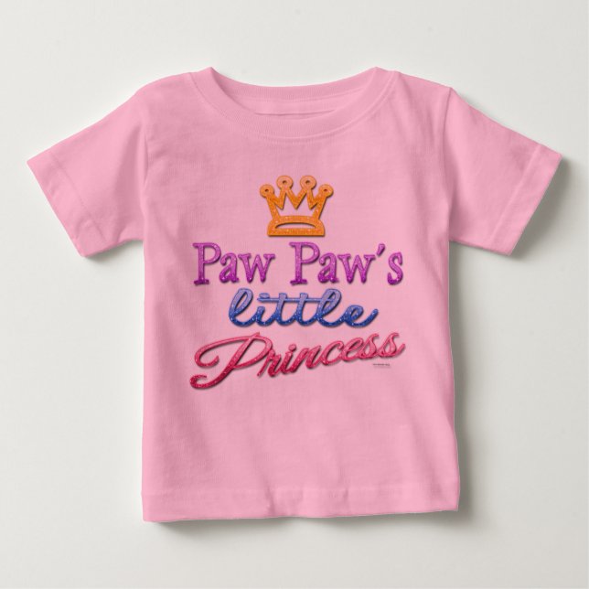 Pour Bébé T-shirt Paw Paw Little Princess Baby Toddler (Devant)