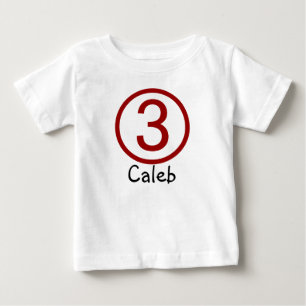 Pour Bébé T-shirt personnalisable d'anniversaire d'âge et d