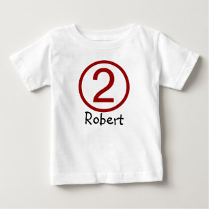 Pour Bébé T-shirt personnalisable d'anniversaire d'âge et d