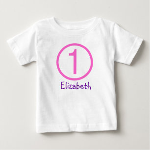 Pour Bébé T-shirt personnalisable d'anniversaire d'âge et de