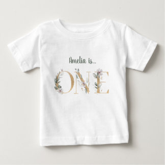 Pour Bébé T-shirt personnalisé 1er anniversaire