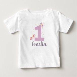 Pour Bébé T-shirt personnalisé 1er anniversaire