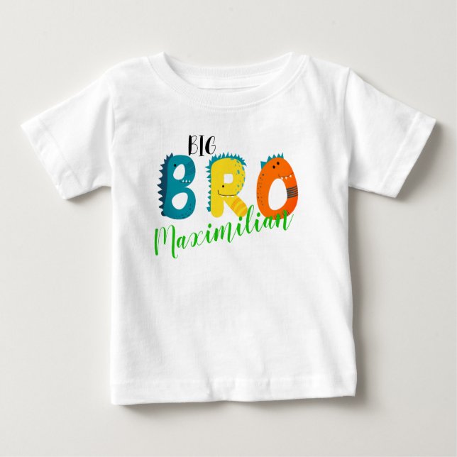 Pour Bébé T-shirt personnalisé BIG BRO (Devant)