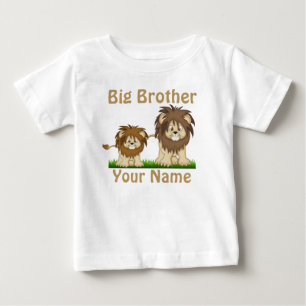 Pour Bébé T-shirt personnalisé Big Brother Lion