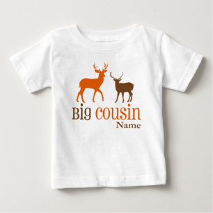 Pour Bébé T-shirt personnalisé Big Cousin Deer
