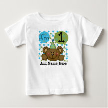 T-shirt personnalisé d'anniversaire d'ours de