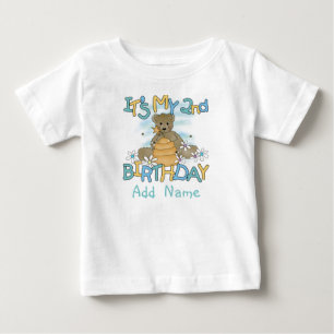 Pour Bébé T-shirt personnalisé d'anniversaire d'ours de mie