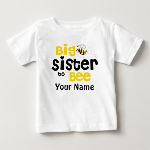 Pour Bébé T-shirt personnalisé de la grande soeur à être
