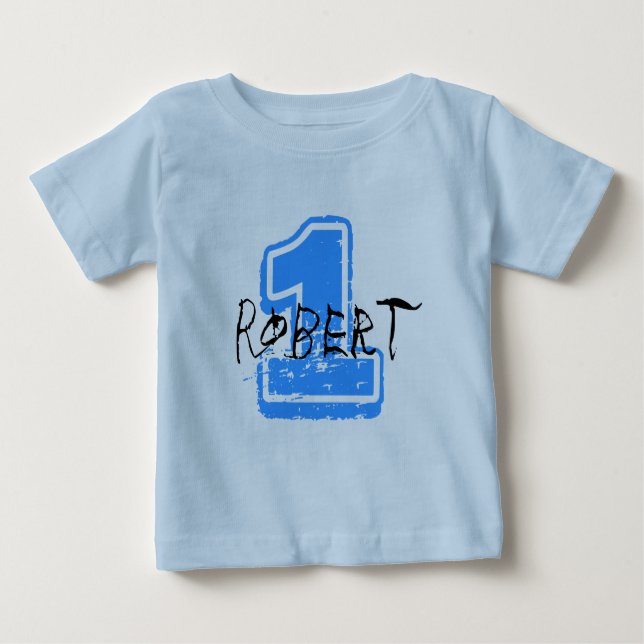 Pour Bébé T-shirt personnalisé de nom et d'âge (Devant)