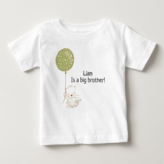 Pour Bébé T-shirt personnalisé grand frère (Devant)
