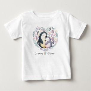 Pour Bébé T-shirt Personnalisé Penguin Love Baby