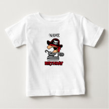 T-shirt personnalisé Pirate 2e anniversaire