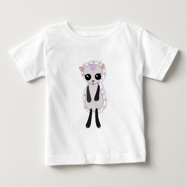 Pour Bébé T-shirt petit agneau (Devant)