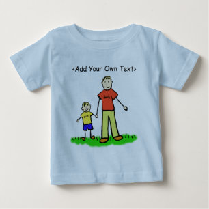 Pour Bébé T-shirt petit garçon Daddy & Me Blond (Deux côtés)
