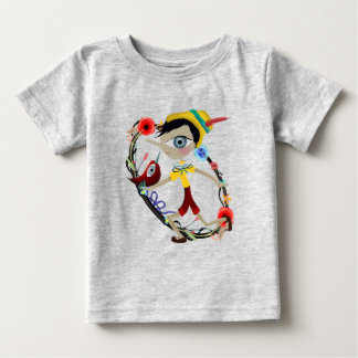 Pour Bébé T-Shirt Pinocchio oiseau rouge Pinoccio pinocho
