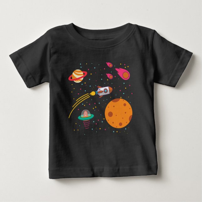 Pour Bébé T-shirt Planètes spatiales Toddler (Devant)