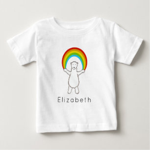 Pour Bébé T-shirt Polar et Rainbow personnalisés