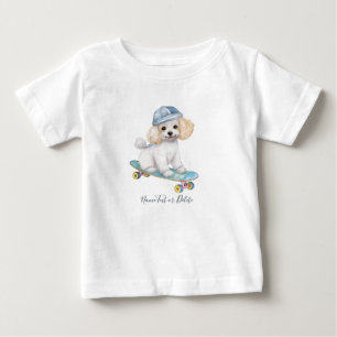 Pour Bébé T-Shirt Poodle Aquarelle