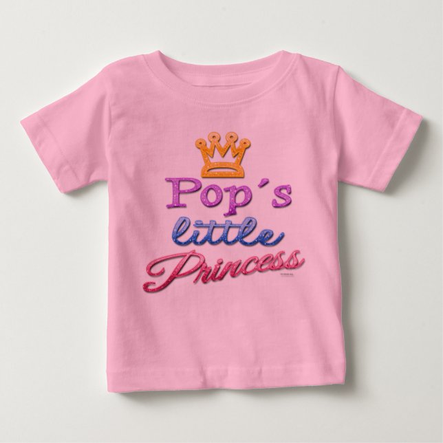 Pour Bébé T-shirt Pop's Little Princess Baby Toddler (Devant)