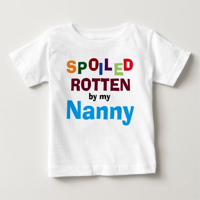 Pour Bébé T-Shirt Porté Par Ma Nanny Baby Toddler (Devant)