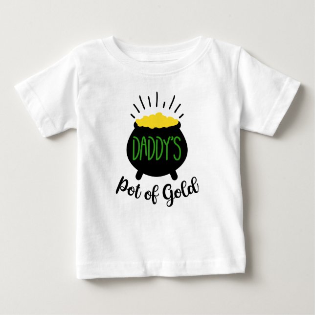 Pour Bébé T-shirt Pot of Gold Baby de papa (Devant)