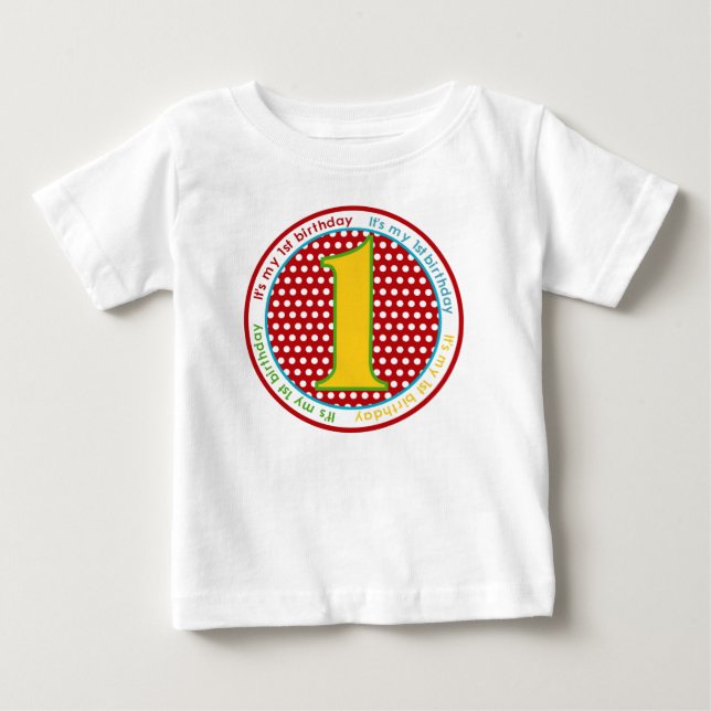 Pour Bébé T-shirt premier anniversaire (Devant)