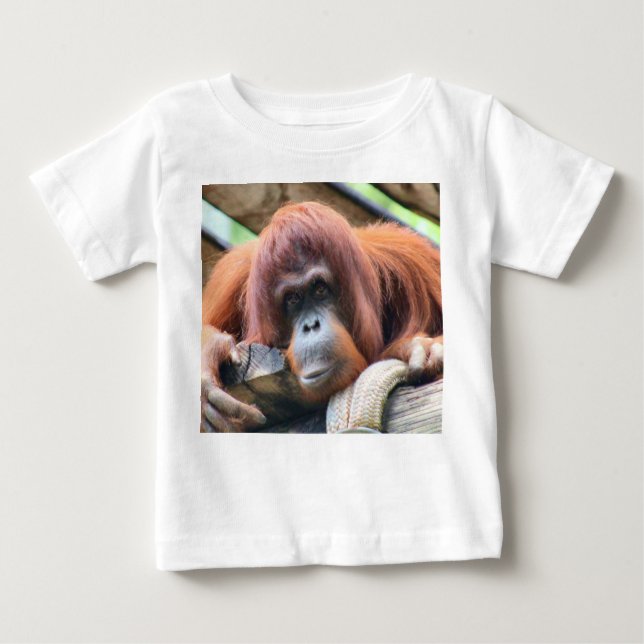 POUR BÉBÉ T-SHIRT PRIMATE D'ORANGATANG INFANTS (Devant)